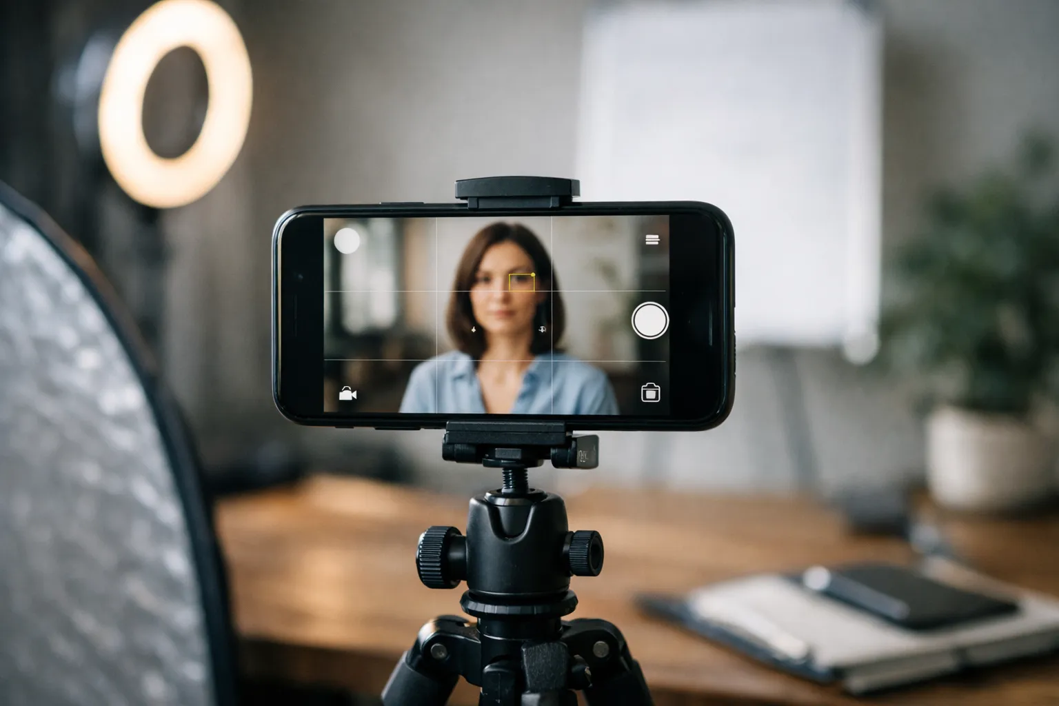 bewerbungsfoto selber machen: Beispiel für Blickrichtung, Schulterstellung und Bildausschnitt