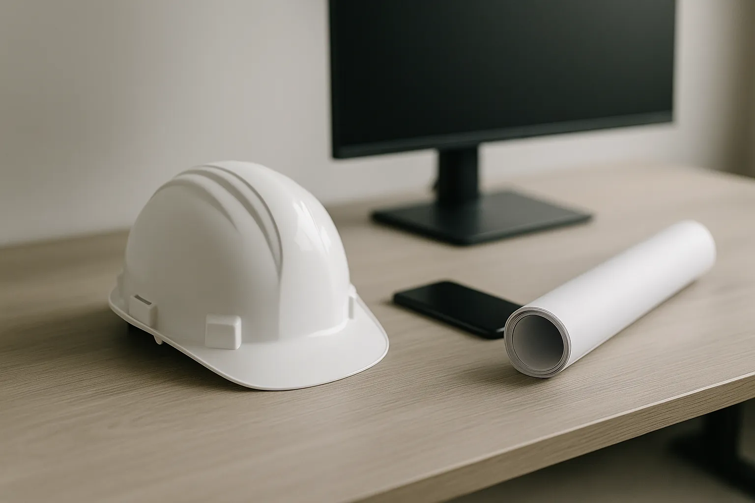 Bewerbungsfoto Ingenieur im Studio: neutraler Hintergrund, leichte Körperdrehung