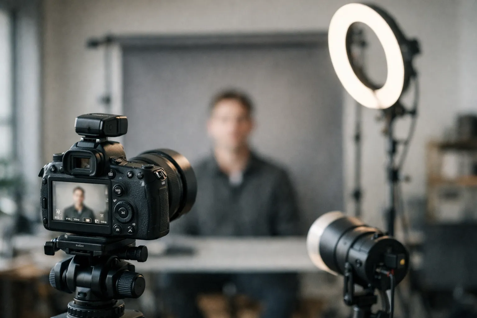 Vergleich: professionelles bewerbungsfoto durch Fotograf, Selfie und KI