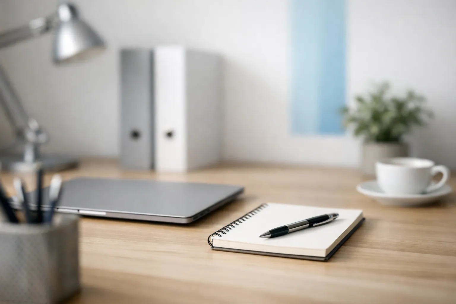 ci-konforme mitarbeiterfotos: Beispiel für neutralen Hintergrund mit leichtem CI-Akzent