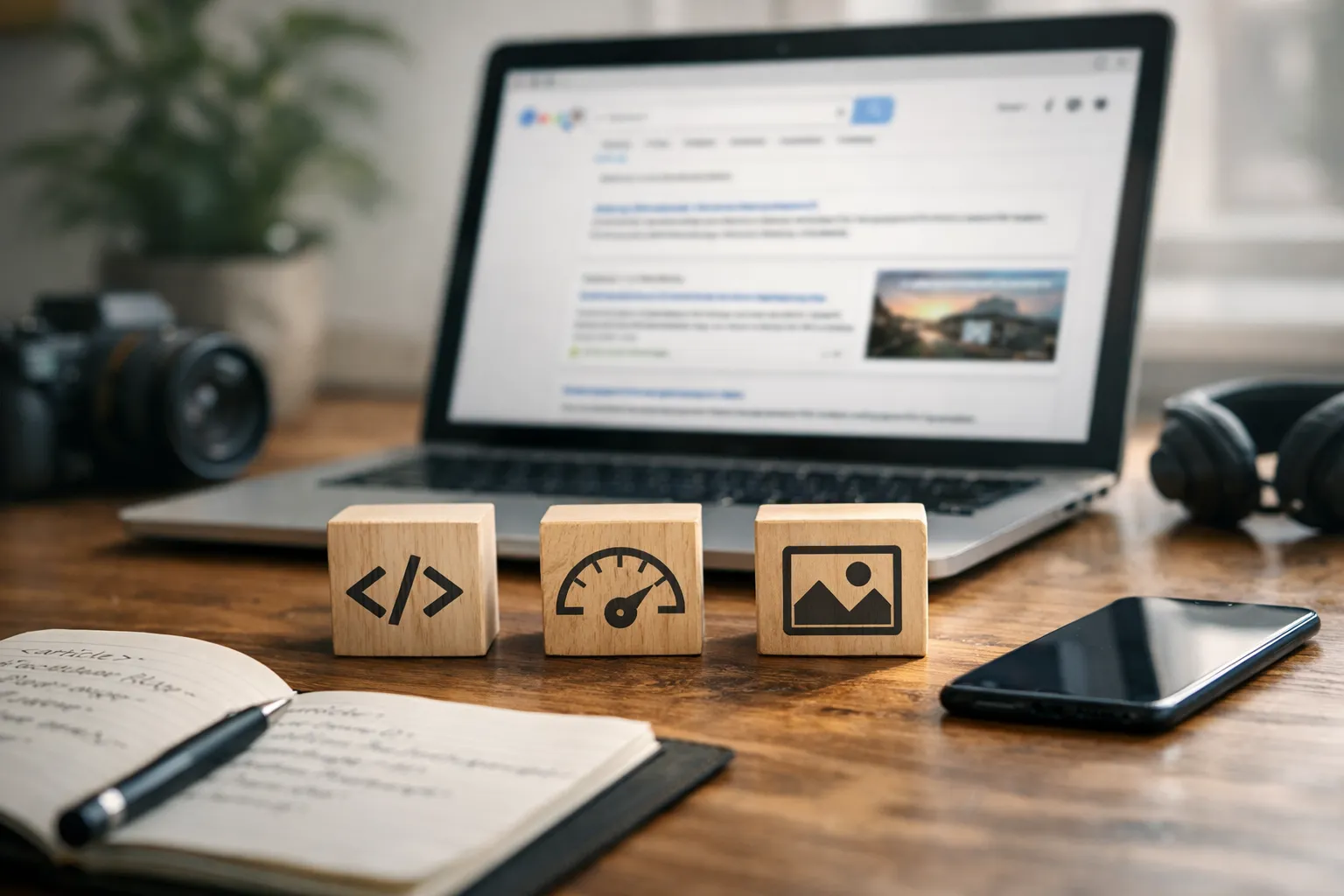 Diagram of google ai search readiness: semantic HTML, performance, media evidence