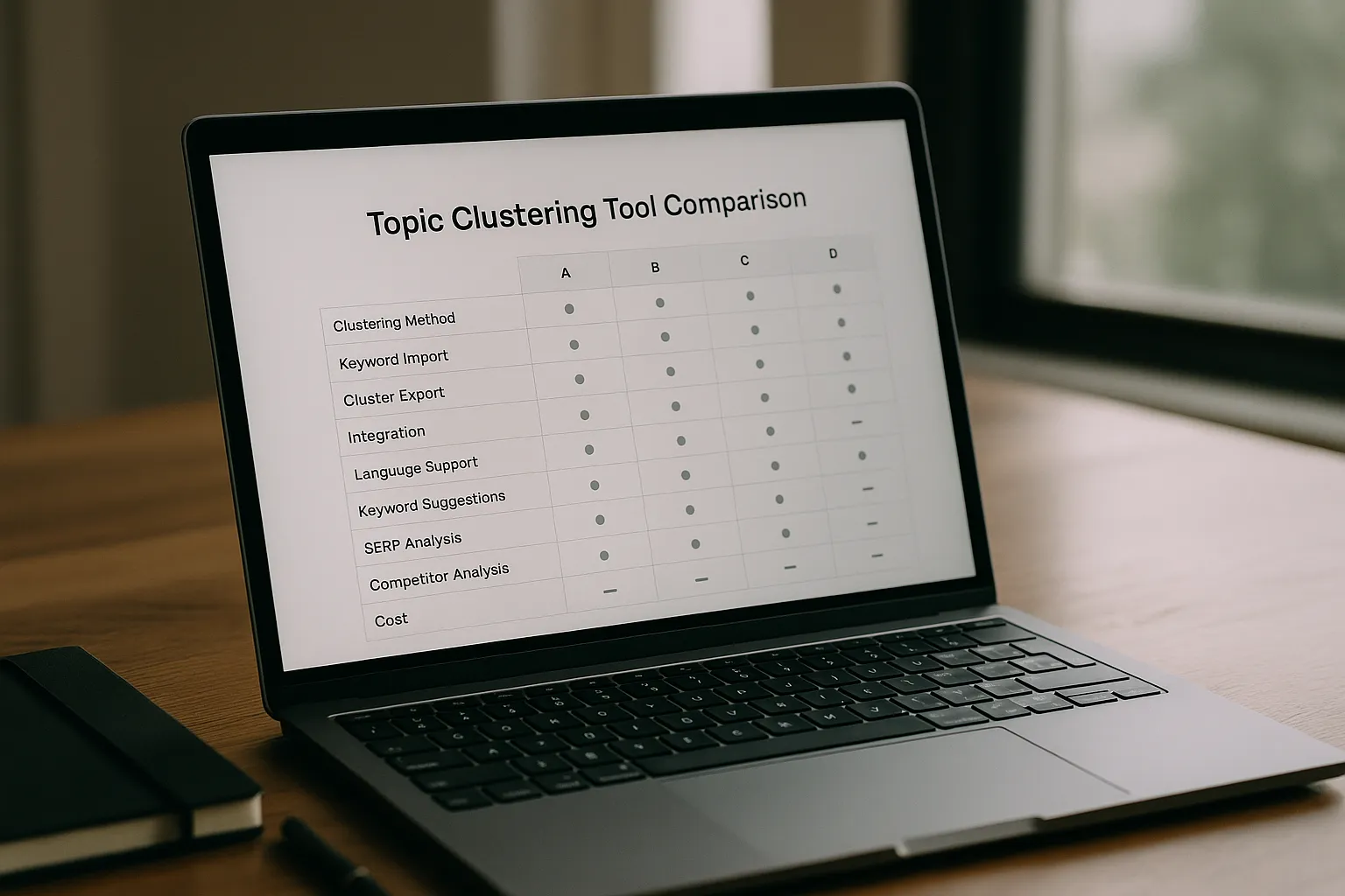 topic clustering tool comparison chart