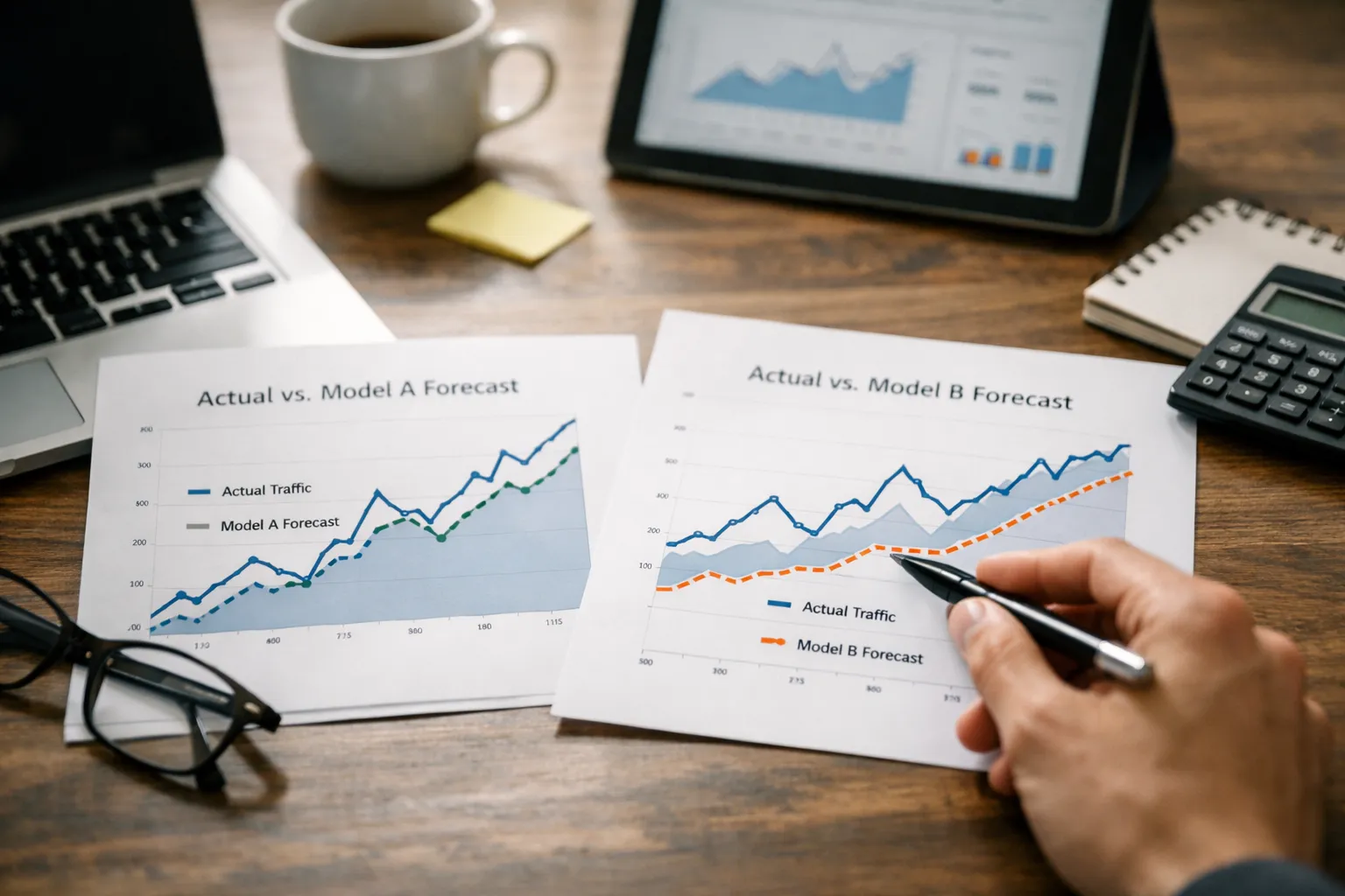 website traffic forecasting model comparison for blog archives