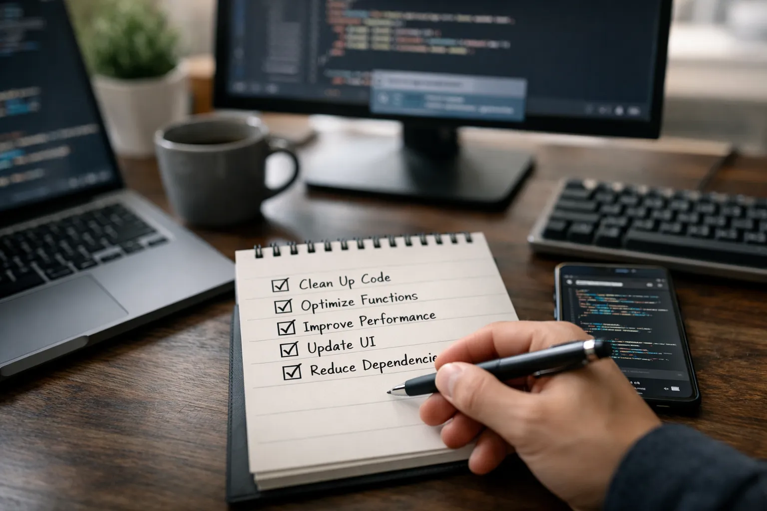 Refactor checklist using ai coding assistants for web developers